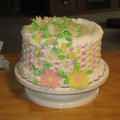 Floral Basket Weave