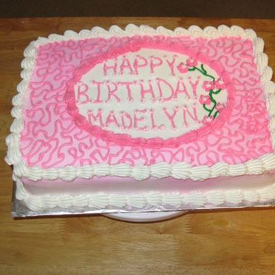Pink Birthday Cake
