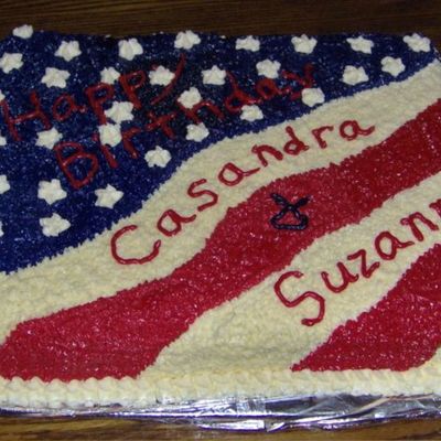 Patriotic Birthday Cake For Neighbor