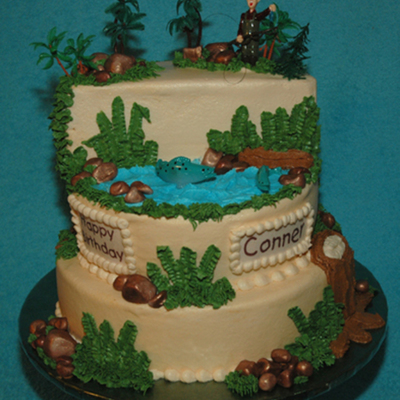 Conner's Fishing Birthday Cake