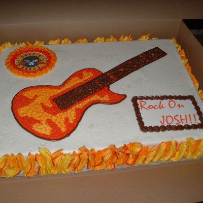 Guns 'n Roses Birthday Cake