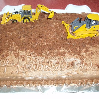 Bulldozer Birthday Cake