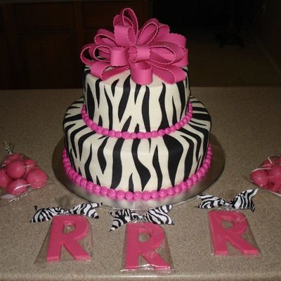 Pink Zebra Baby Shower