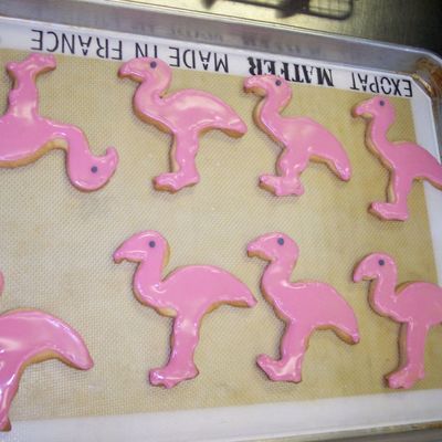 Flamingo Sugar Cookies