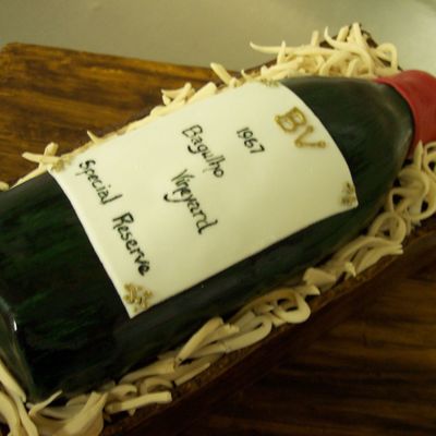 Wine Bottle Cake