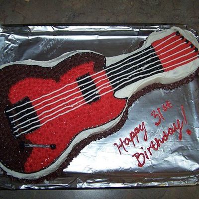 Electric Guitar Cake