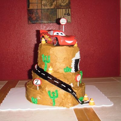 Cars Theme Cake