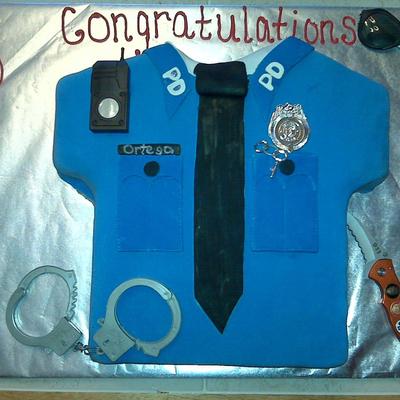 Police Acadamy Graduation Cake