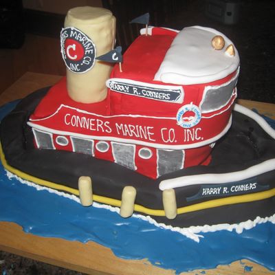 Tug Boat Cake