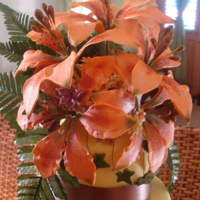 Closeup Of Tiger Lilies