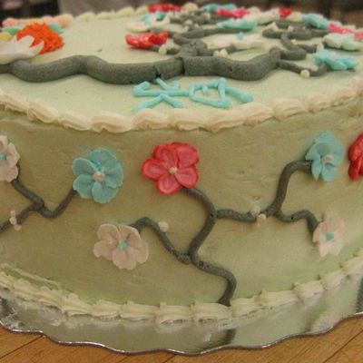 Final Cake - Chinese Theme - Spring - Side View