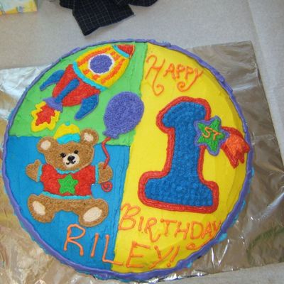 Hugs & Stitches Boy Birthday Cake