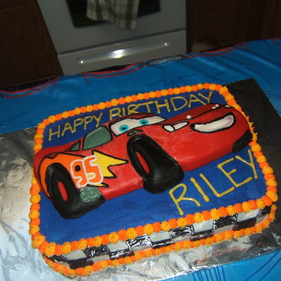 Lightning Mcqueen Cake