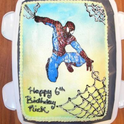 Nick's Spiderman Cake