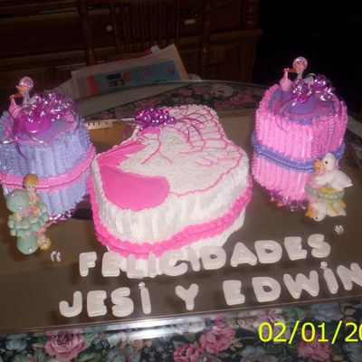 The Stork Baby Shower Cake