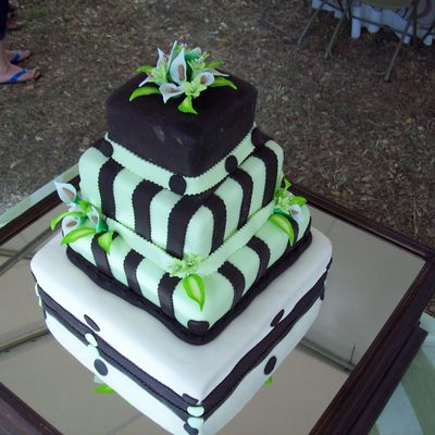 Square Wedding Cake