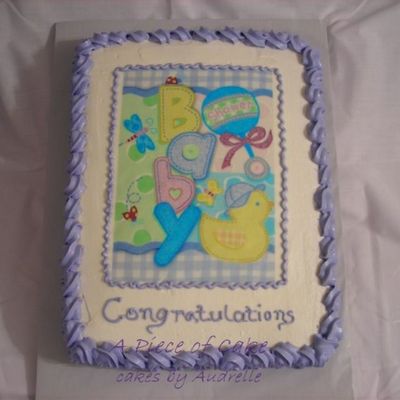 Duck Baby Shower Cake