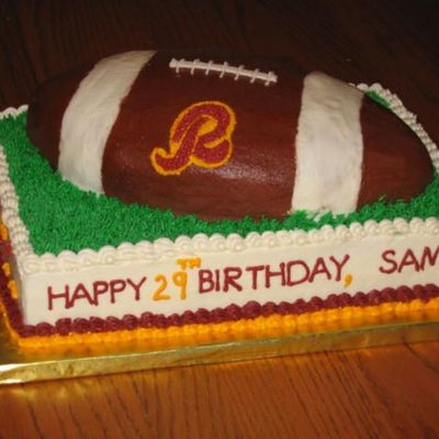 Redskin's Birthday Cake
