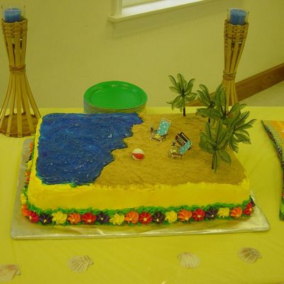 Beach Bridal Shower Cake