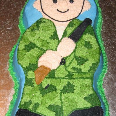 Army Man Birthday Cake
