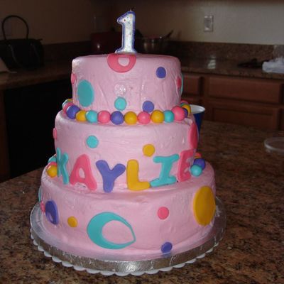 Daughter 1St Birthday Cake