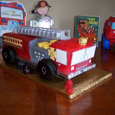 Fire Truck Cake