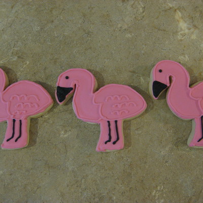 Pink Flamingo Cookies
