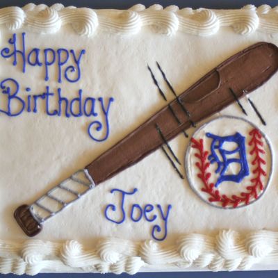 Baseball/bat Cake