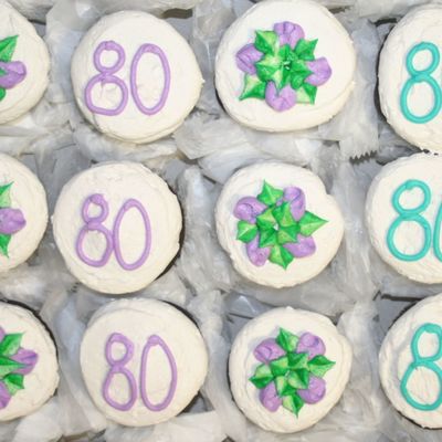 80Th Birthday Cupcakes