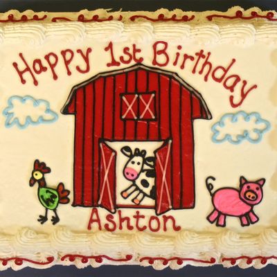 Farm Birthday Cake