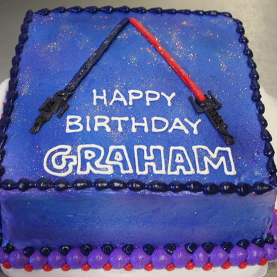 Light Saber Cake