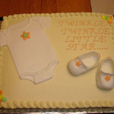 Onesie And Bootie Cake