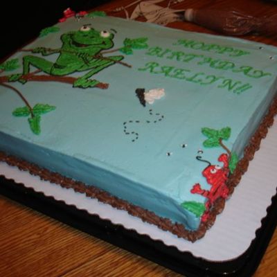 Frog Birthday Cake