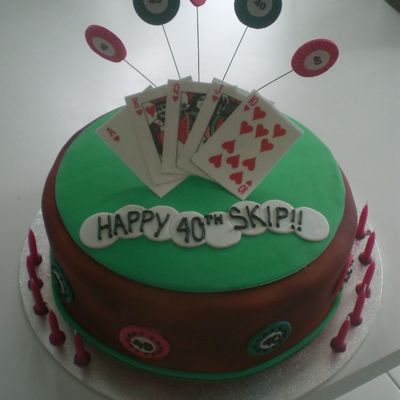 Poker Party Cake