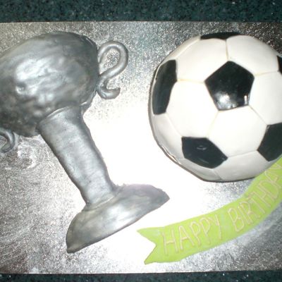 Soccer Ball And Trophy