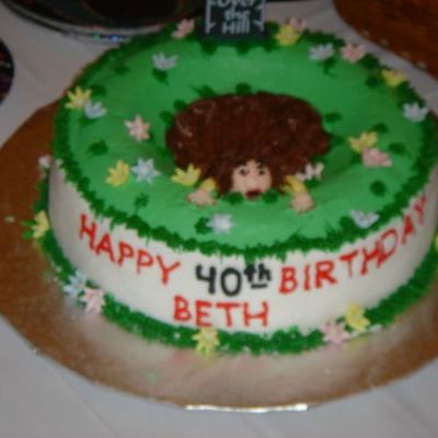 Whimsical Over The Hill Cake