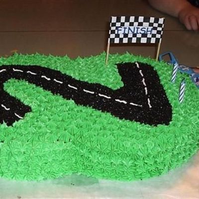 Race Car 2Nd Birthday Cake