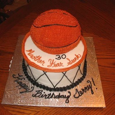 30Th Birthday Basketball Cake