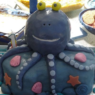 My Son's First B-Day Cake