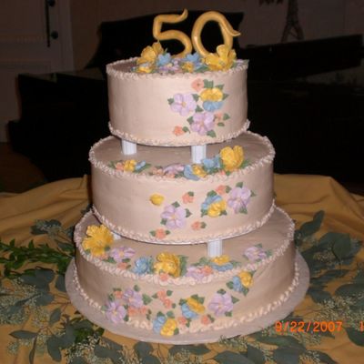 50Th Anniversary Cake