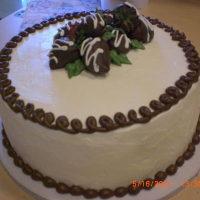 Chocolate Covered Strawberry Cake