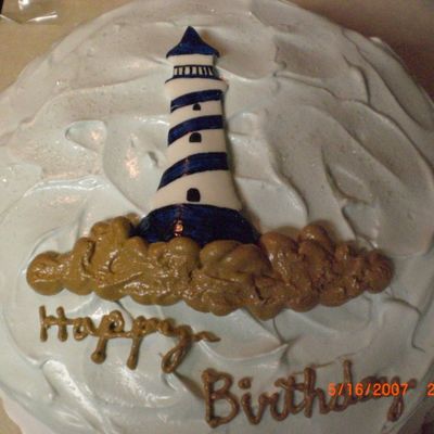 Lighthouse Birthday Cake
