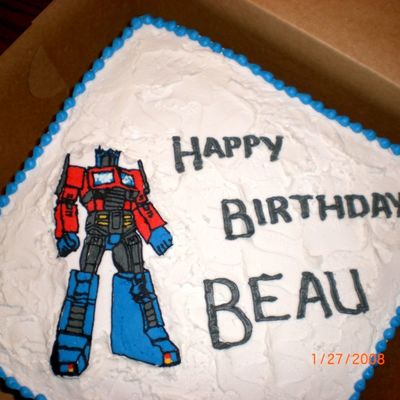 Optimus Prime Cake