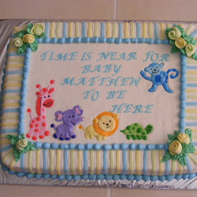 Safari Baby Shower Cake