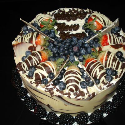 Strawberry New Years Day Cake