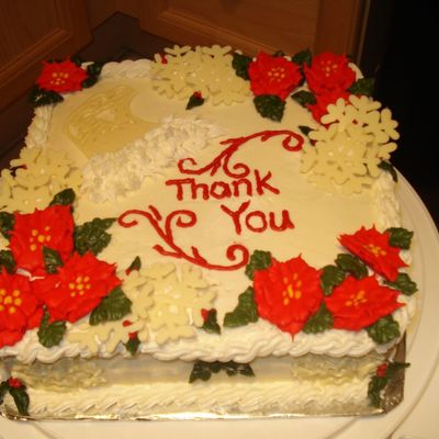 Thank You Christmas Cake