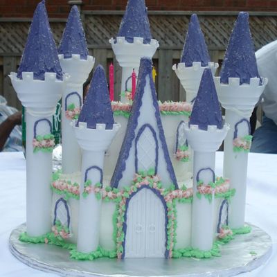 Romantic Castle Birthday Cake