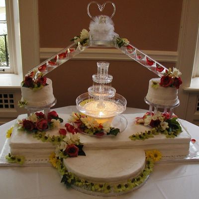 Floral Fountain Cake