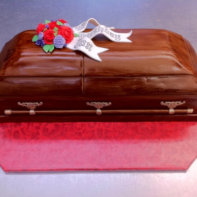Casket Birthday Cake