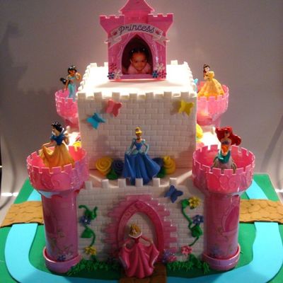 Disney Princess Castle Cake